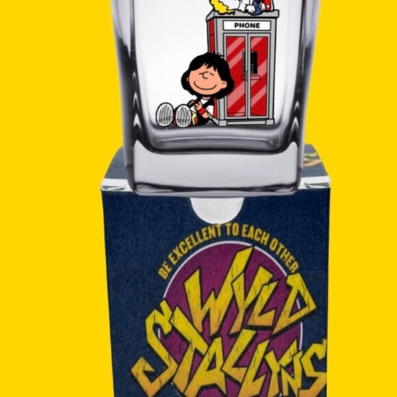 PEANUTS/80s and 90's MOVIE MASHUP Shot Glasses/ Matching Gift Boxes! - Picture 5 of 16
